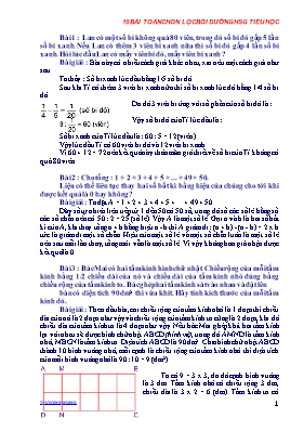 Các bài Toán bồi dưỡng học sinh giỏi Lớp 4